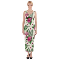 flower - Fitted Maxi Dress