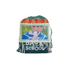 back to school - Drawstring Pouch (Medium)