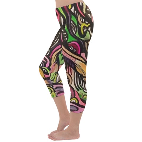 Capri Winter Leggings  Back