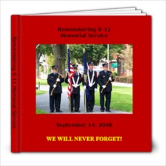 Remembering 9/11 - memorial service  - 8x8 Photo Book (20 pages)