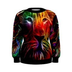 neon lion womens sweater - Women s Sweatshirt