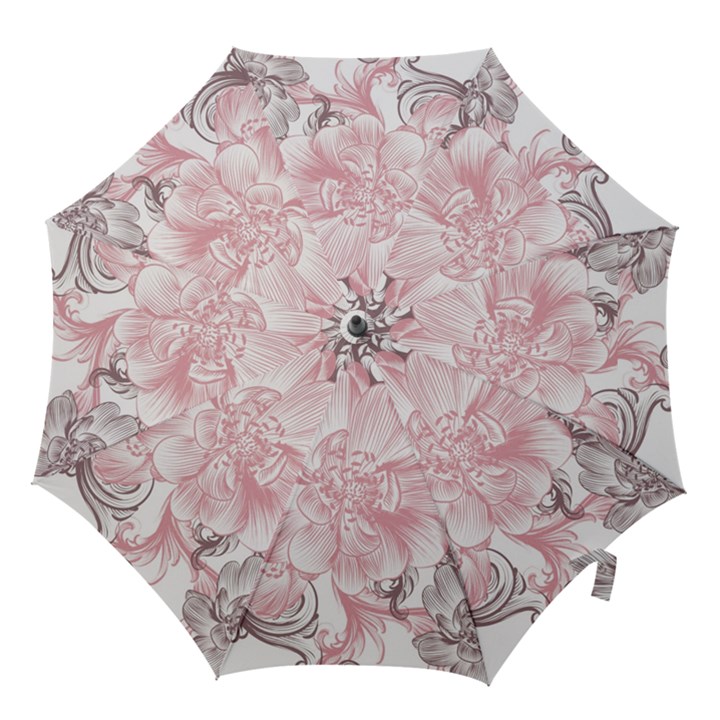 Flower Print Hook Handle Umbrella (Small)