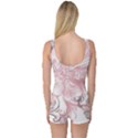 Flower Print One Piece Boyleg Swimsuit View2