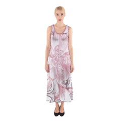 Flower Print Sleeveless Maxi Dress by jmcdesigns