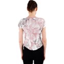 Flower Print Crew Neck Crop Top View2