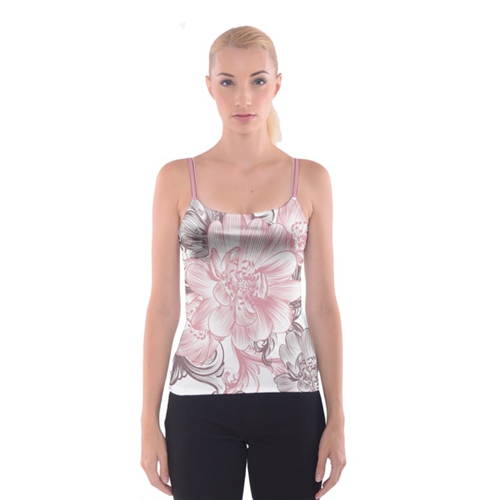 Flower Print Spaghetti Strap Top