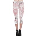 Flower Print Capri Leggings  View1