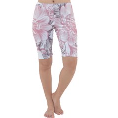 Flower Print Cropped Leggings  by jmcdesigns