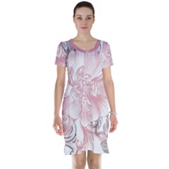 Flower Print Short Sleeve Nightdress by jmcdesigns