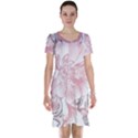 Flower Print Short Sleeve Nightdress View1