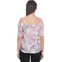 Flower Print Cutout Shoulder Tee View2