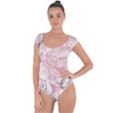 Flower Print Short Sleeve Leotard  View1