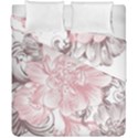 Flower Print Duvet Cover Double Side (California King Size) View1