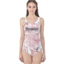 Flower Print One Piece Swimsuit View1