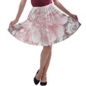 Flower Print A-line Skater Skirt View1