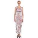 Flower Print Fitted Maxi Dress View1