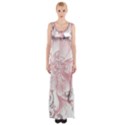 Flower Print Maxi Thigh Split Dress View1