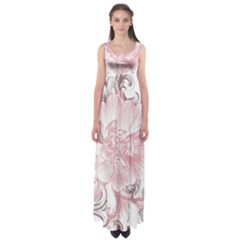 Flower Print Empire Waist Maxi Dress by jmcdesigns