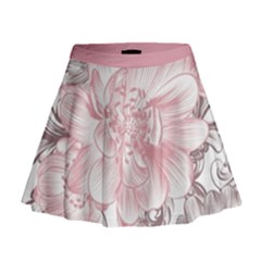 Flower Print Mini Flare Skirt by jmcdesigns