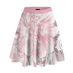 Flower Print High Waist Skirt by jmcdesigns