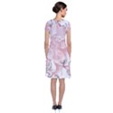 Flower Print Short Sleeve Front Wrap Dress View2