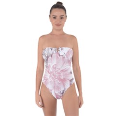 Flower Print Tie Back One Piece Swimsuit by jmcdesigns