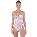 Flower Print Tie Back One Piece Swimsuit View1