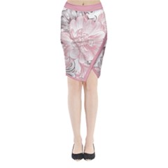 Flower Print Midi Wrap Pencil Skirt by jmcdesigns