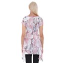 Flower Print Short Sleeve Side Drop Tunic View2