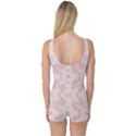 Small Flower Print One Piece Boyleg Swimsuit View2