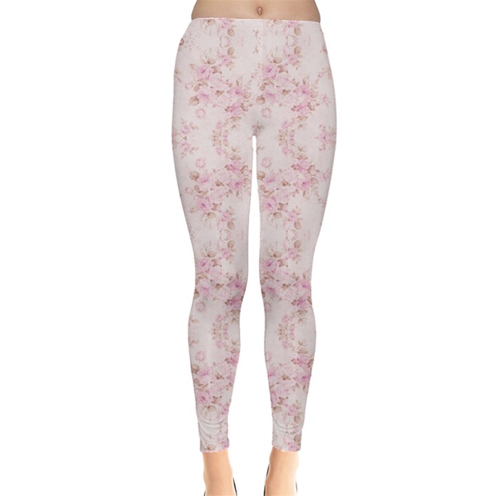 Small Flower Print Leggings 