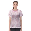 Small Flower Print Women s Sport Mesh Tee View1