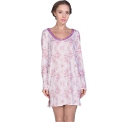 Small Flower Print Long Sleeve Nightdress by jmcdesigns