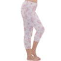 Small Flower Print Capri Winter Leggings  View3