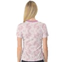 Small Flower Print V-Neck Sport Mesh Tee View2