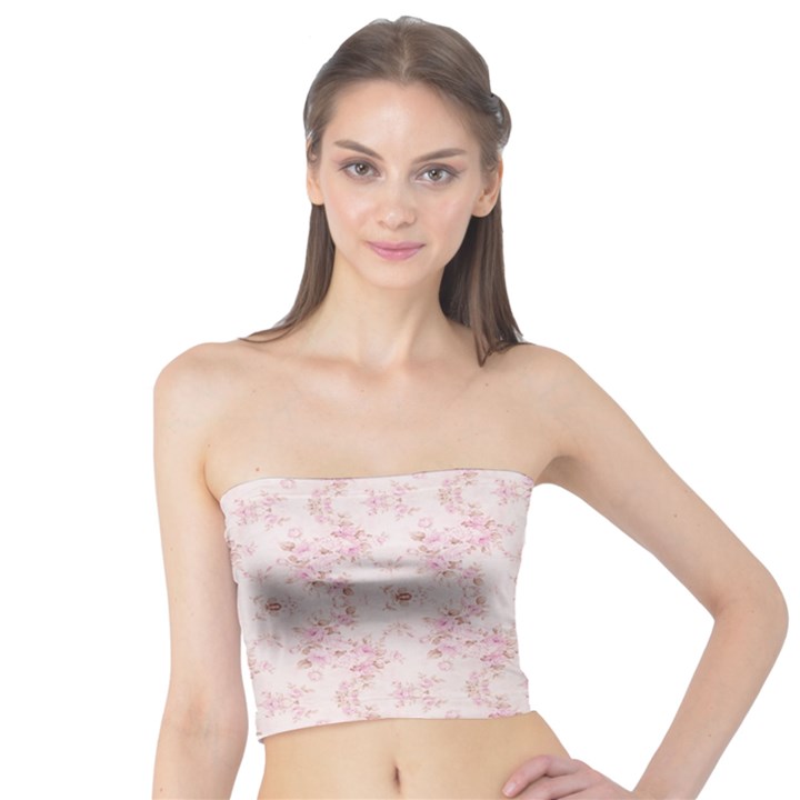 Small Flower Print Tube Top