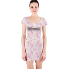 Small Flower Print Short Sleeve Bodycon Dress by jmcdesigns