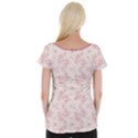 Small Flower Print Cap Sleeve Top View2