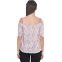 Small Flower Print Cutout Shoulder Tee View2