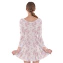 Small Flower Print Long Sleeve Skater Dress View2