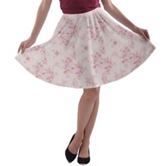 Small Flower Print A-line Skater Skirt by jmcdesigns