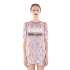 Small Flower Print Shoulder Cutout One Piece by jmcdesigns