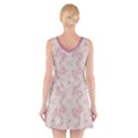 Small Flower Print V-Neck Sleeveless Dress View2