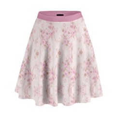 Small Flower Print High Waist Skirt by jmcdesigns