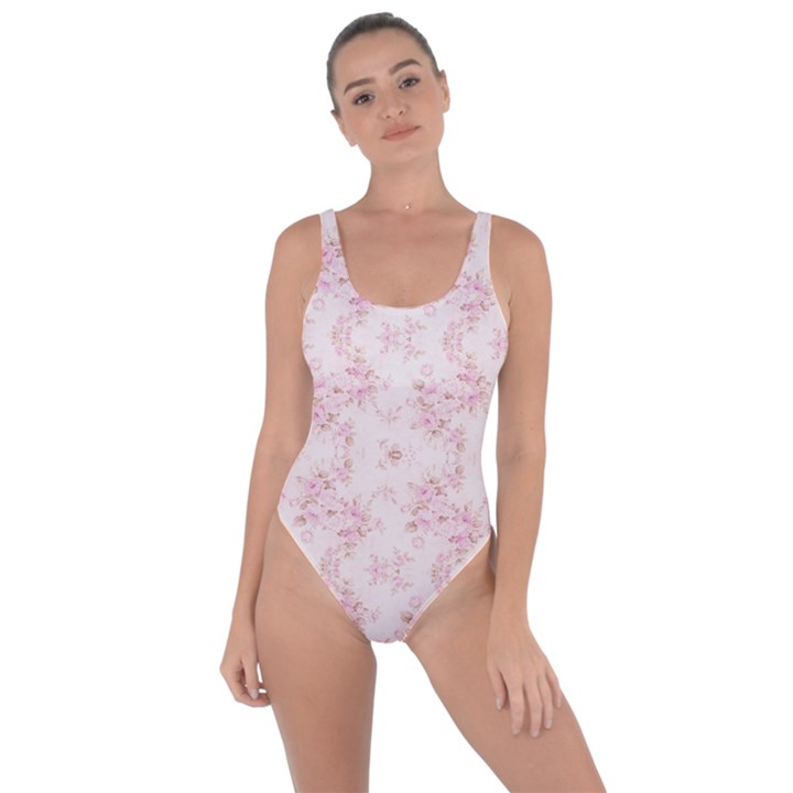 Small Flower Print Bring Sexy Back Swimsuit