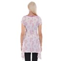 Small Flower Print Short Sleeve Side Drop Tunic View2