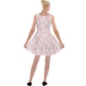 Small Flower Print Velvet Skater Dress View2