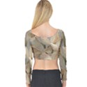 2 Flower Print Design Long Sleeve Crop Top View2