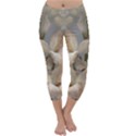 2 Flower Print Design Capri Winter Leggings  View1