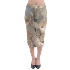 2 Flower Print Design Midi Pencil Skirt by jmcdesigns